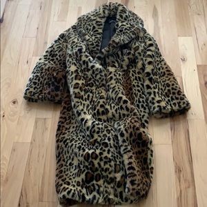 Pamela McCoy original faux cheetah coat